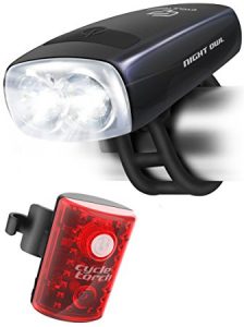 Cycle Torch Night Owl USB Rechargeable Bike Light Set